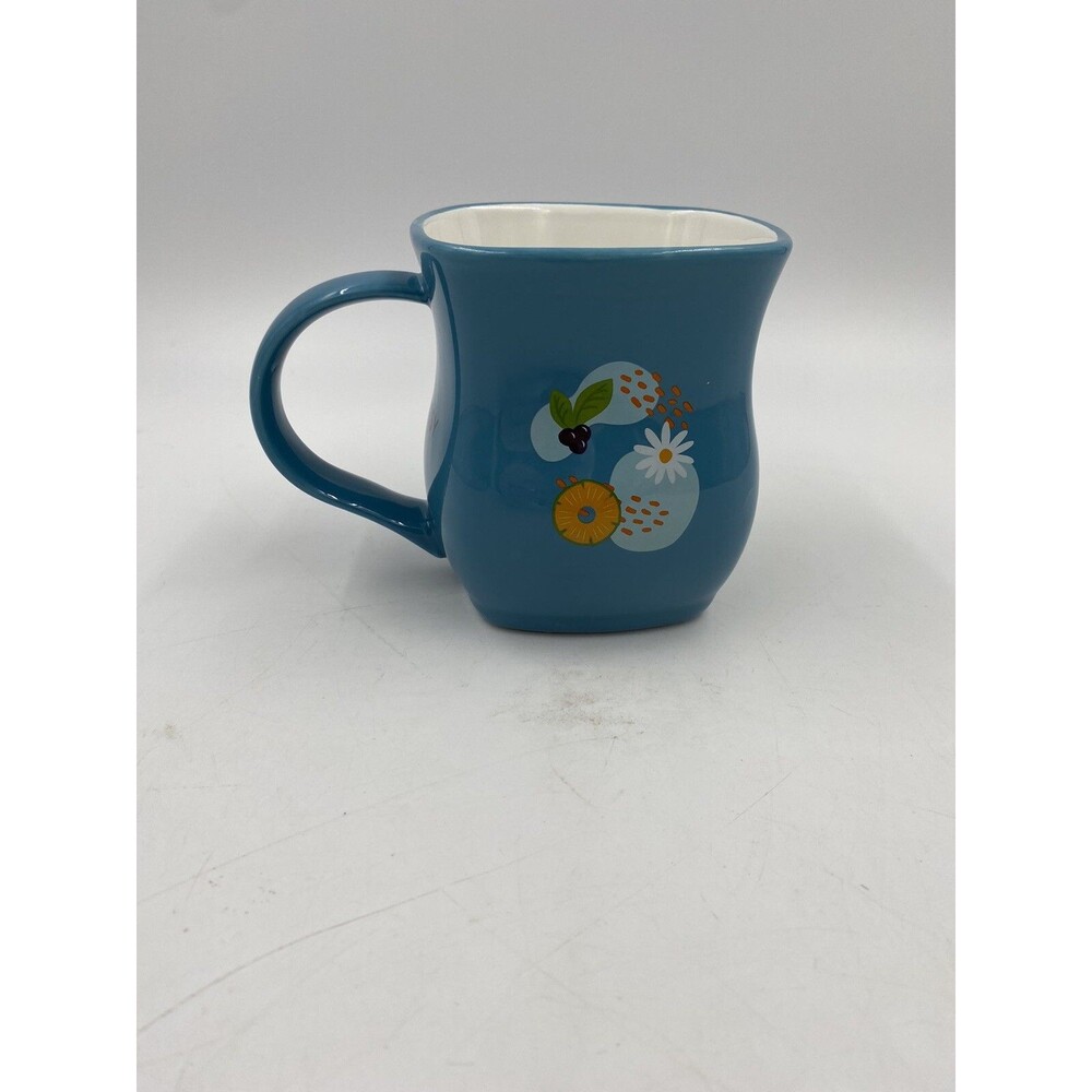 Scentsy Fill Your Life with Fragrance Blue Coffee Mug Square Top